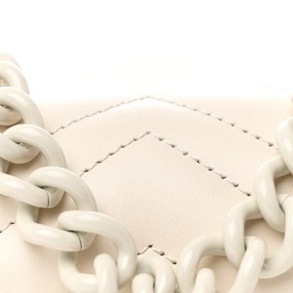 Gucci GG Marmont Matelassé Chain Shoulder Belt Bag 95 Mystic White Leather NEW - Picture 6 of 16